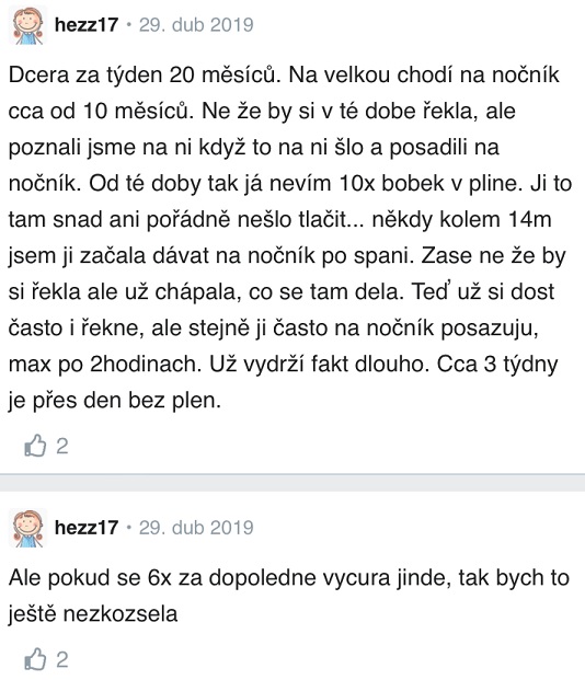 Jak odučit dítě od plenek zkušenosti Modrykonik