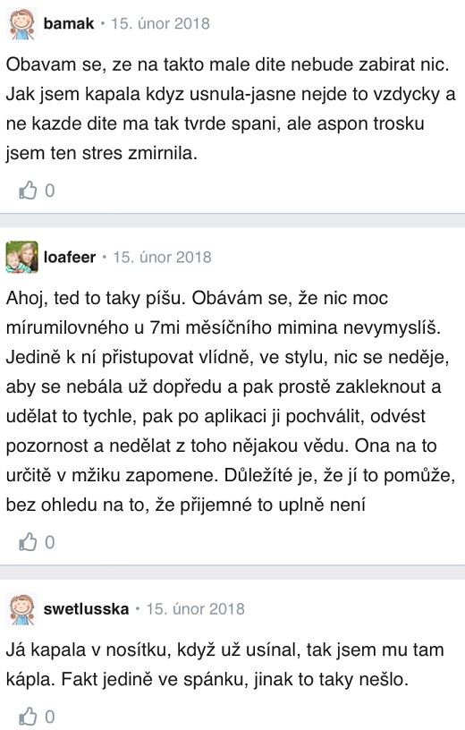 Jak dát miminku kapky do očí? zkušenosti Modrykonik