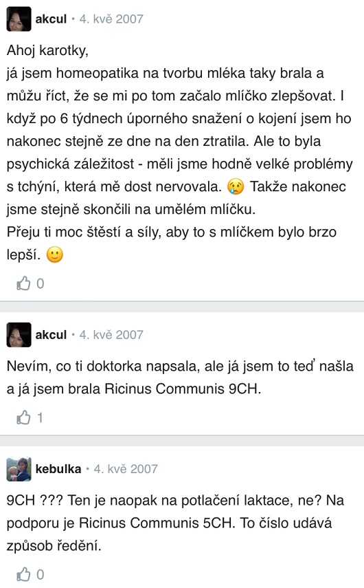 Jaká homeopatika pro tvorbu mléka? zkušenosti Mamaaja.sk