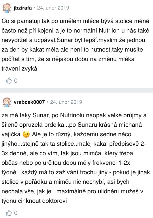 Zácpa u miminka diskuse Modrykonik