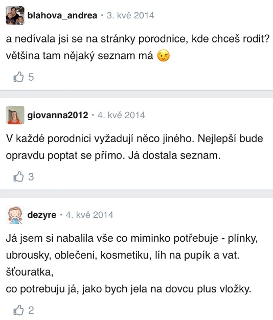 Co si sbalit do porodnice? zkušenosti Modrykonik