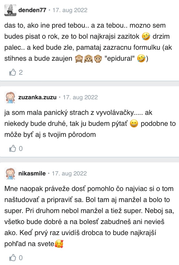 Strach z porodu diskuse Modrykonik