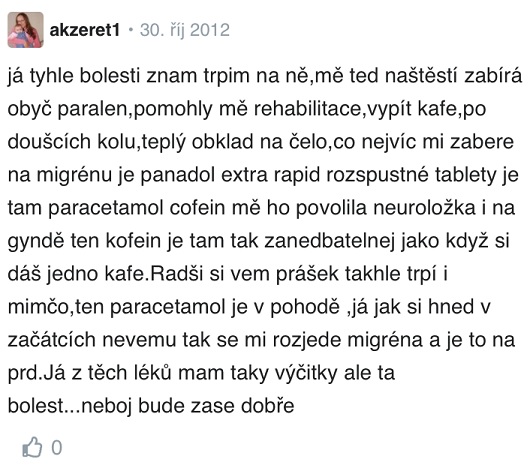 Bolest hlavy v těhotenství – zkušenosti Modrykonik