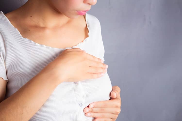 Bolest prsou v těhotenství