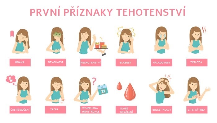 První příznaky těhotenství – zvracení, časté močení, citlivá prsa