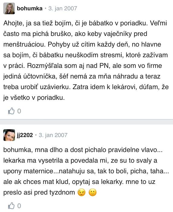 Jak vím, že je miminko v bříšku v pořádku? zkušenosti Modrykonik