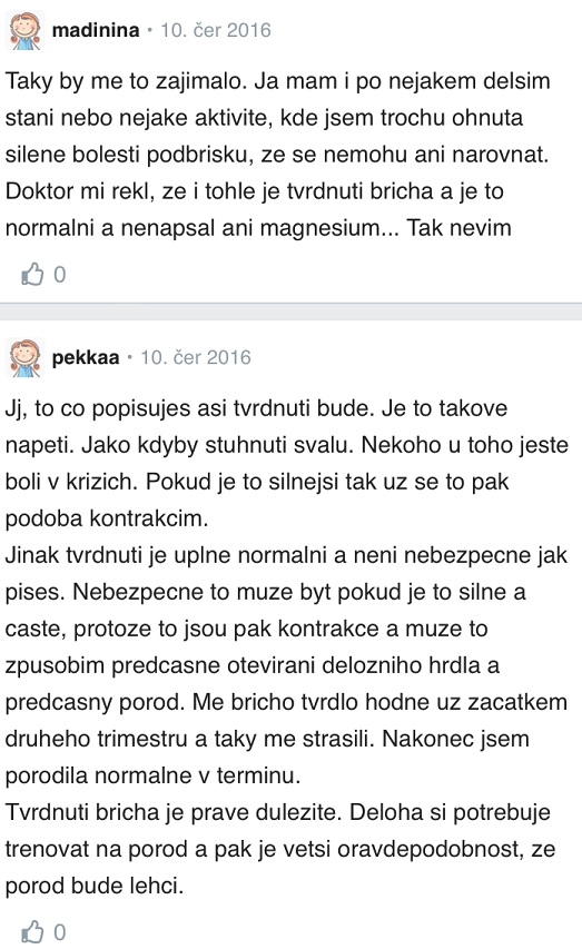 Kdy je tvrdnutí břicha nebezpečné? zkušenosti Modrykonik