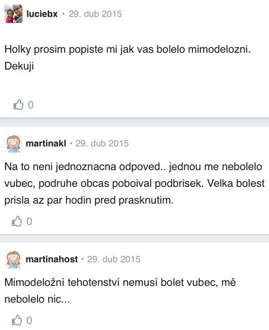 Mimoděložní těhotenství – diskuse Modrykonik