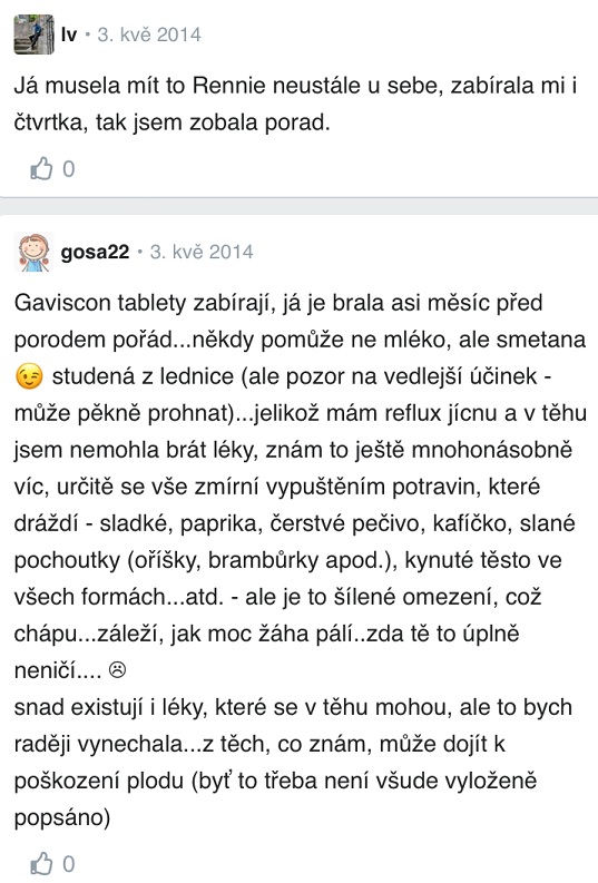 Pálení žáhy v těhotenství zkušenosti Modrykonik